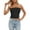 Black, variant on Tank Top for Women Tube Top Sleeveless Stretchy Camisole Removable Padding Strapless Shirt for Layering And Outerwear Womens Tops Boho Tops for Women, Color:Green, Size:L