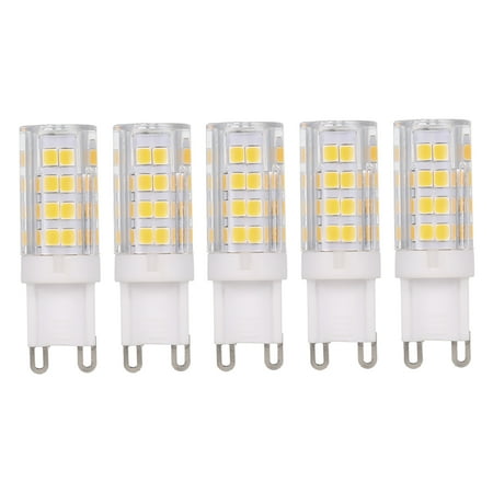 

Tomshine AC220-240V 5W LED Corn Light Bulb 45W Halogen Bulb Equivalent Replacement 400LM 5 Pack G9 Base Holder Socket Warm White for Desk Lamp Cabinet Bedroom Living Room Restaurant Study Room
