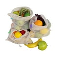 Earthwise Reusable Mesh Produce Bags in 100 Cotton Biodegradable & MAchien Washable Tare Weight