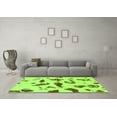 thumbnail image 3 of Ahgly Company Indoor Round Abstract Green Modern Area Rugs, 6' Round, 3 of 4