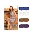 thumbnail image 7 of INSPIRE CHIC Women's Elastic Waist Belt Interlock 8-shaped Buckle Stretchy Belts, 7 of 7