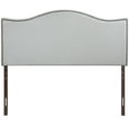 thumbnail image 3 of Modway Curl Queen Nailhead Upholstered Headboard in Sky Gray, 3 of 7