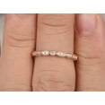 thumbnail image 4 of 0.25 Half Eternity Wedding Ring Beautiful Wedding Ring Band with 18k Gold Plating, 4 of 7