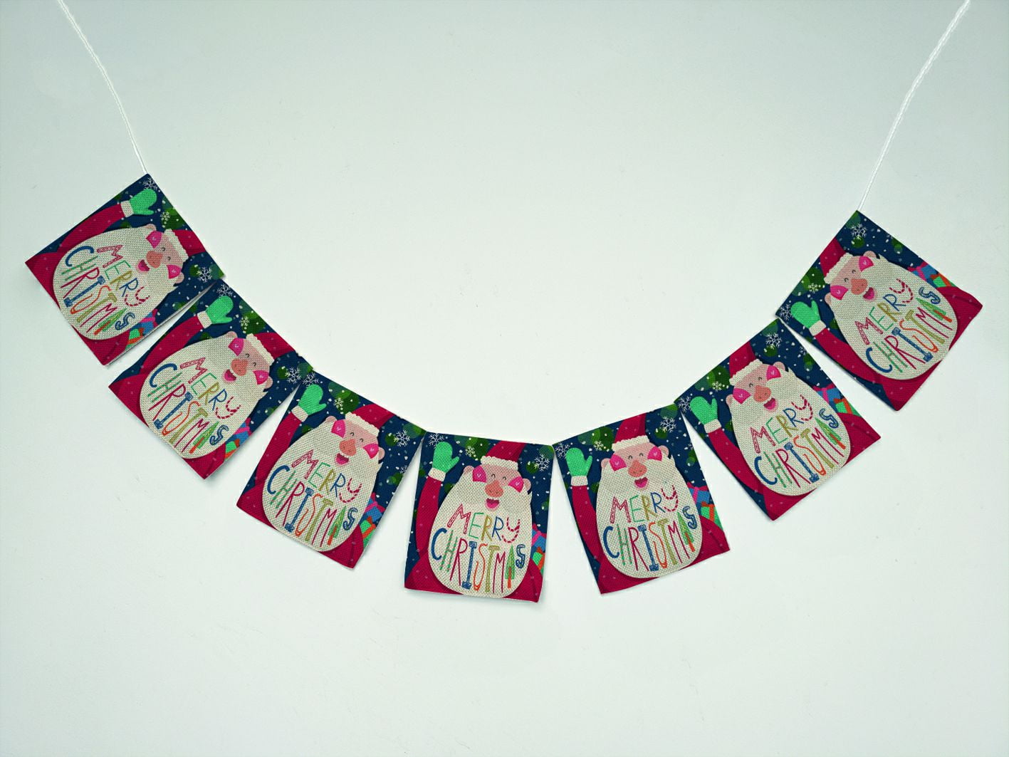 Noel christmas banner download & print 4 large flags ZKGK Merry Christmas Santa Claus Banner Bunting Garland Flag Sign for