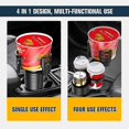 thumbnail image 4 of Adaptador expansor de portavasos para automóvil ajustable multifuncional 4 en 1, bandeja base, soporte para botella y vaso para bebidas, organizador automático para automóvil, color negro, 4 of 5