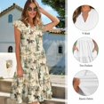 thumbnail image 6 of Garronmavis Horse Cowboy Couples' Outfits Cactus Husban and Wife Clothing Women's V-neck Dress Beach Party Dresses Size 7XL and Short Sleeve Shirt for Men Light Hawaiian Shirts, 6 of 7