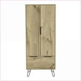 thumbnail image 5 of Armoires & Wardrobes | Augusta 1-Drawer Double-Door Closet | 30.1''W x 20.1''D Light Oak | Particle Board | Beige, 5 of 7