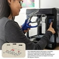 thumbnail image 5 of MakerBot Sketch 3D Printer with Fused Deposition Modelling Print Technology (Black, Large) Bundle with Sketch Winter Holiday 3D Printing Filament for Custom Gifts (6-Pack) (2 Items), 5 of 7