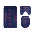 thumbnail image 1 of GOHAO A Set Retro Game Handles 3 Piece Bathroom Rugs Set Bath Rug Contour Mat and Toilet Lid Cover, 1 of 2