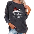 thumbnail image 2 of Aloohaidyvio Christmas Tops for Women Plus Size,Fashion Womens Christmas Round Neck Long Sleeve T-Shirt Sweatshirt, 2 of 5