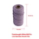 thumbnail image 2 of Cuerda de algodón hecha a mano, 3 mm de diámetro, de un solo color, tejidas para manualidades, cuerdas de 100 m, morado claro 1 Rollo Scienceny HA5320-06B, 2 of 6