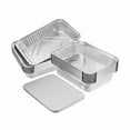 thumbnail image 4 of Handi-Foil 2 1/4 lb. Oblong Aluminum Take-Out Pan w/Board Lid Combo 250 Pack, 4 of 4