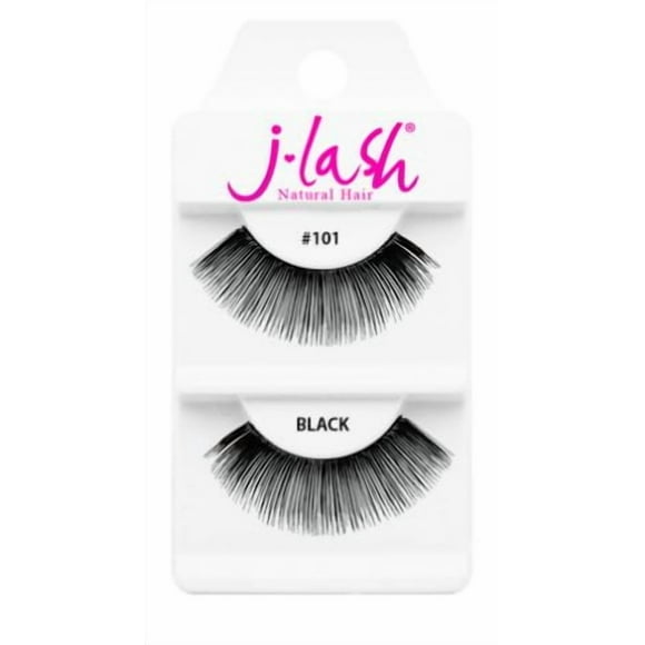 Pestañas postizas J Lash Daily #101 negras hechas a mano