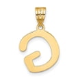 thumbnail image 3 of 14k Yellow Gold Slanted Design Bubble Letter G Initial Pendant, 3 of 4