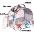 thumbnail image 5 of Halinfer Small Bird Travel Carrier Cage, Portable Transparent Carry Bag with Perch for Parrot Budgies Parakeet, 5 of 5