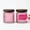 LIGHT PINK / Acacia, variant on Just Cook Pink Textured Glass Canister Storage Containers with Acacia Lids, 500 ml, 2 Pack