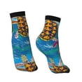 thumbnail image 4 of Bingfone Little Sea Turtles Design Patterned Men'S Women'S Casual Cotton Socks, 4 of 9