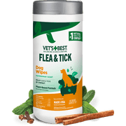 Vet's Best Flea and Tick Wipes for Dogs 50 Wipes - 12.8 oz.