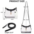 thumbnail image 3 of FALAN MULE Clear Crossbody Bag for Women, Small Transparent Shoulder Purse for Concerts and Sports Events, 3 of 7