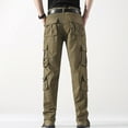 thumbnail image 4 of CHUOU Men's Straight Leg Outdoor Casual Trousers With Multiple Pockets And Loose Work Pants, 4 of 5