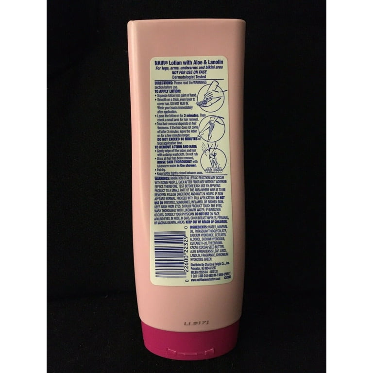 Nair Hair Remover Lotion For Legs Body Aloe Lanolin 9 oz