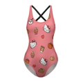 thumbnail image 5 of Hello Kitty Women's One Piece Swimsuit Athletic Training Swimwear Bathing Suit, 5 of 7