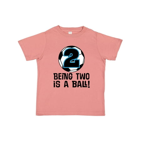 

Inktastic Soccer 2nd Birthday Sports Party Gift Toddler Boy Girl T-Shirt