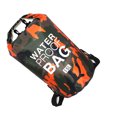 thumbnail image 3 of Yuarrent Bolsa de natación impermeable de 15/20L/30L, de saco seco, colores de camuflaje, pesca, canotaje, kayak, almacenamiento, bolsa de Deportes acuáticos camuflaje naranja 23x57cm, 3 of 6