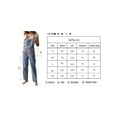 thumbnail image 6 of Women Long Denim Jumpsuit Baggy Denim Bib Overalls Loose Fit Jean Jumpsuit Stretchy Pants Romper, 6 of 8