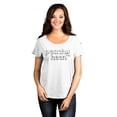 thumbnail image 2 of Peachy Keen Women's Fashion Slouchy Dolman T-Shirt Tee Heather White Small, 2 of 5