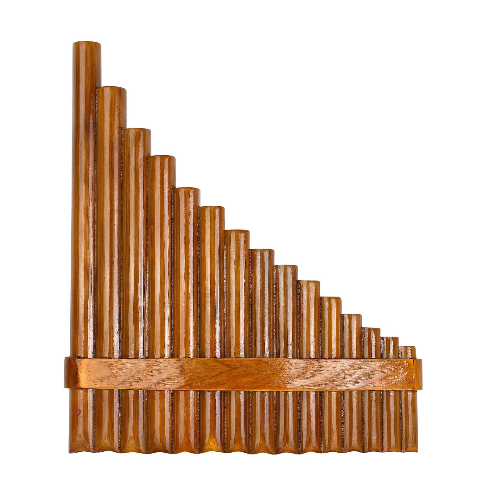 Pan Pipe Flute 1 Set Woodwind Instrument Curved Peruvian Tube Romanian Pan Left-Hand