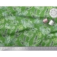 thumbnail image 2 of Soimoi Cotton Poplin Fabric Leaves Watercolor Printed Fabric 1 Yard 56 Inch Wide, 2 of 3