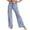Blue, variant on Womens Pajama Pants Cotton Soft Plaid Pj Pants Elastic Waist Wide Leg Plaid Pants Flannel Pajama Bottoms Sleepwear Women's Autumn and Winter New Casual Sports Checkered Printed Straight Pants