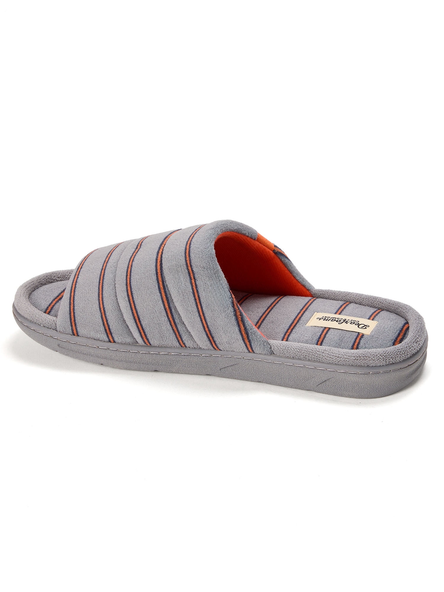 Dearfoams Cozy Comfort Men's Striped Slide Slippers