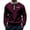 Wine, variant on ZCFZJW Lightweight Hoodie Tops for Men Casual Raglan Long Sleeve Stand Collar Pullover Sweatshirts Trendy Oversized Baggy Outwear Coat with Pockets Wine XL