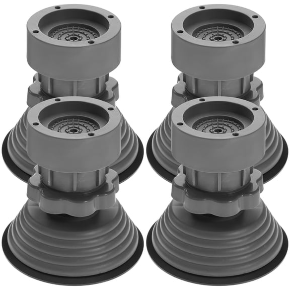 Aloha 4 pcs Height Adjustable Washing Machine Foot Pad Washer Dryer Anti-slip Foot Mats
