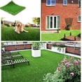 thumbnail image 6 of Fas Home Artificial Grass Turf 6.5FTX10FT, 1.38" Pile Height Realistic Synthetic Grass, Drainage Holes Indoor Outdoor Pet Faux Grass Astro Rug Carpet for Garden Backyard Patio Balcony, 6 of 6