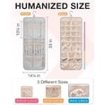 thumbnail image 5 of Hanging Jewelry Organizer Storage Roll with Hanger Metal Hooks Double-Sided Jewelry Holder for Earrings, Necklaces, Rings on Closet, Wall, Door, 1 piece, Large, Grey, 5 of 6