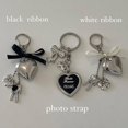 thumbnail image 4 of Charming Keychain: Features a Shiny Silver Heart and a Sweet Bow Detail, 4 of 9