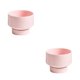 thumbnail image 1 of Kearding Macetas De Cerámica - Ligeras Y Portátiles Para Interiores Y Exteriores Transpirable Rosa Pequeña rosa pequeño 2piezas, 1 of 6