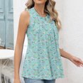 thumbnail image 5 of DeHolifer Womens Tank Tops Sleeveless Crewneck Floral Print Loose Casual Blouse Summer Fashion Tank Tops Multicolor 2XL, 5 of 7