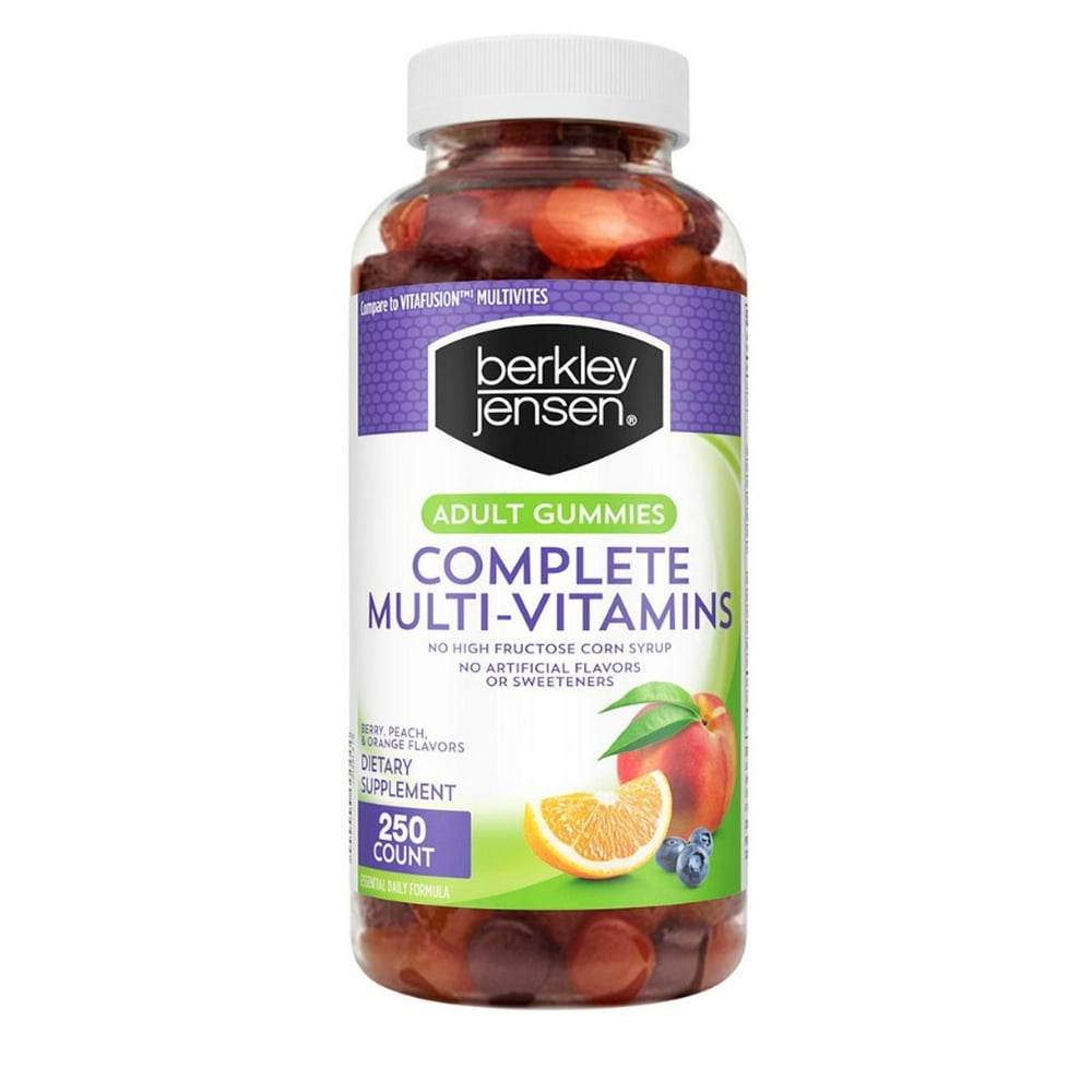 Berkley Jensen Adult Gummy Complete MultiVitamins, 250 ct. Walmart