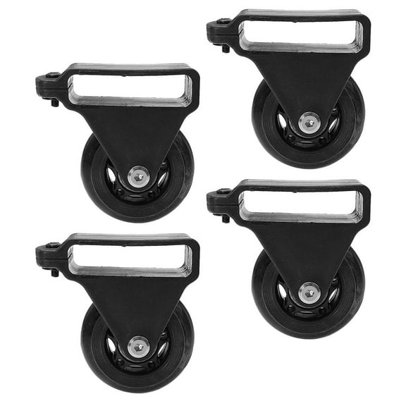 Worgeous 4pcs Aluminum Alloy Casters Telescoping Extension Ladder Casters Folding Ladder Wheels