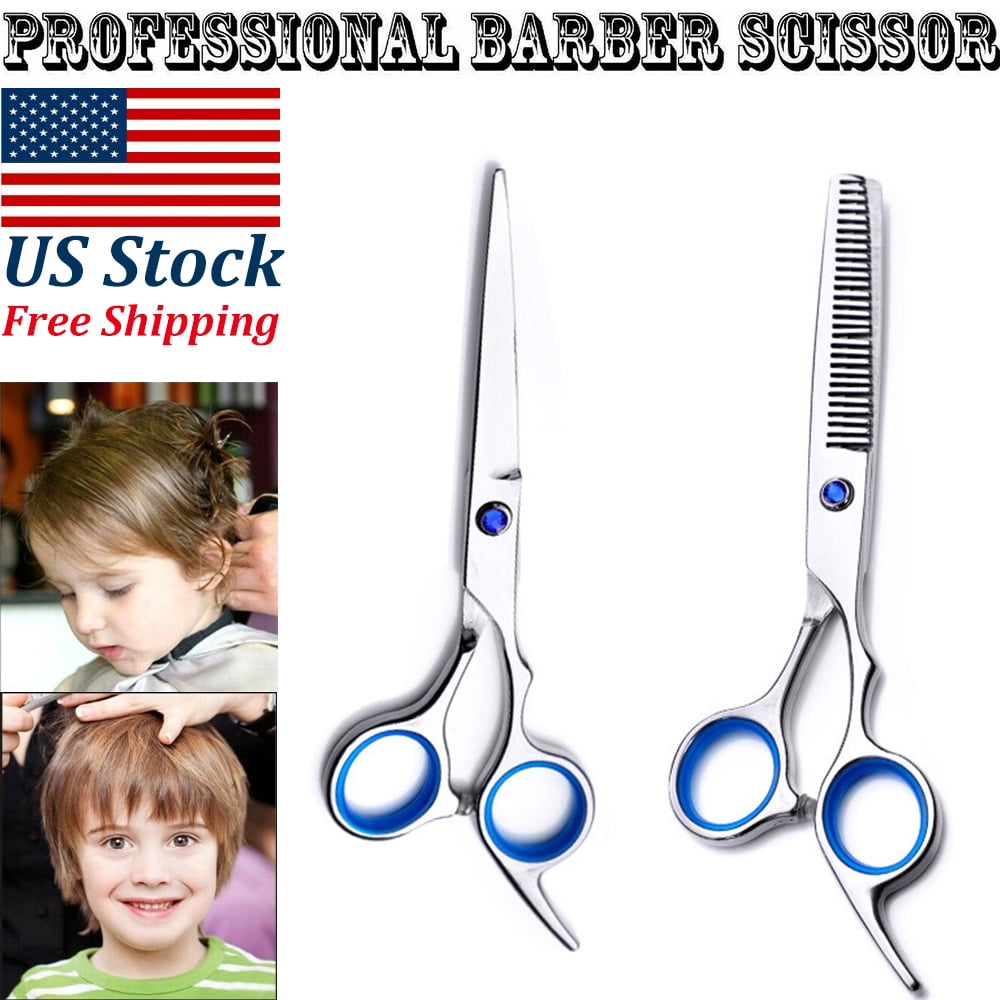 Professional Salon Hair Cutting+Thinning Scissors Barber Shears Stainless Steel