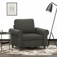 thumbnail image 1 of vidaXL Fauteuil Gris Foncé 60 cm Velours, 1 of 5