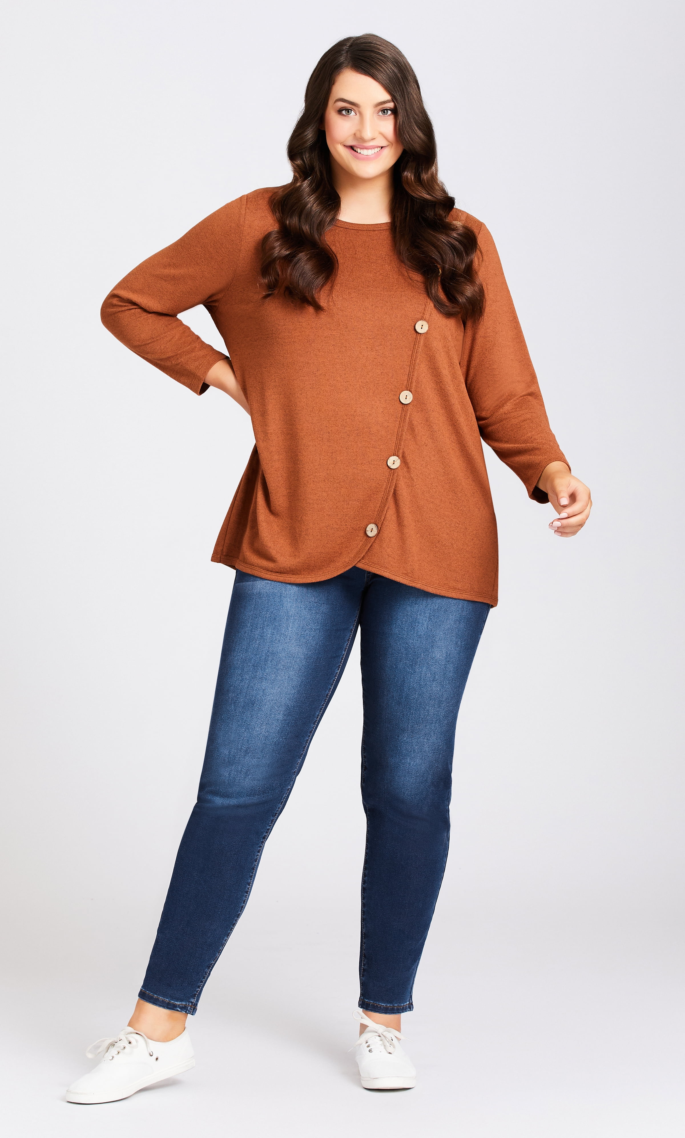 AVENUE Womens Plus Size Jegging High 