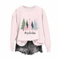 thumbnail image 5 of ‌FDGIU Women's Christmas Sweatshirt 2025 – Fleece Lined Pullover, Merry & Bright Holiday Top, 5 of 5