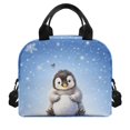 thumbnail image 2 of HUIACONG Aluminum Film Material Lunch Bag for Picnics and Office Work, Durable Insulated Lunch Tote with Front Pocket for Kids and Teens, 2 of 10