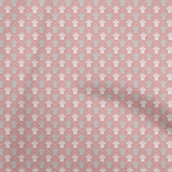 oneOone Polyester Spandex Light Pink Fabric Block Quilting Supplies Print Sewing Fabric By The Yard 56 Inch Wide-CO