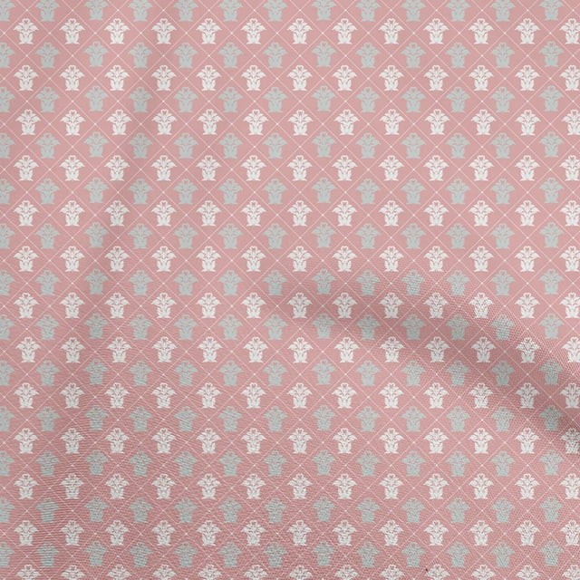 oneOone Georgette Viscose Light Pink Fabric Block Sewing Craft Projects Fabric Prints By Yard 42 Inch Wide-IC